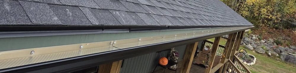 rain gutter with leaf guard