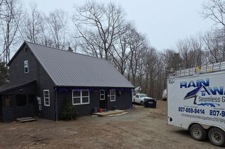 rain gutters matching house trim