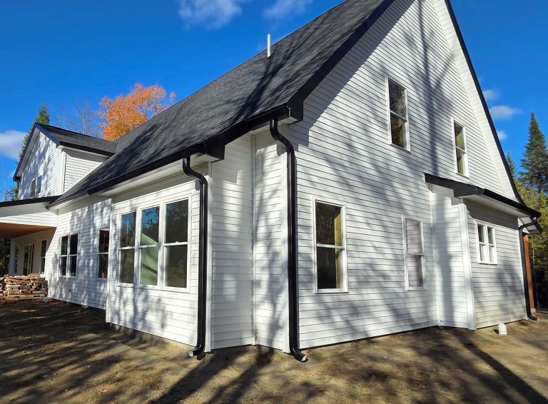 rain gutter color enhances the lines of a home