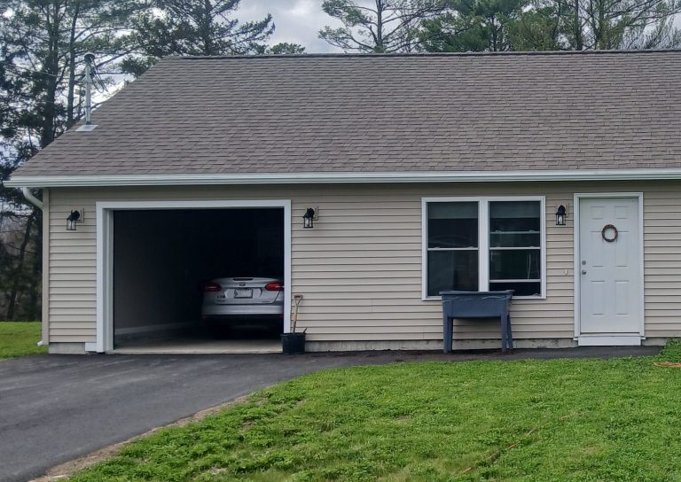 rain gutters matching white house trim