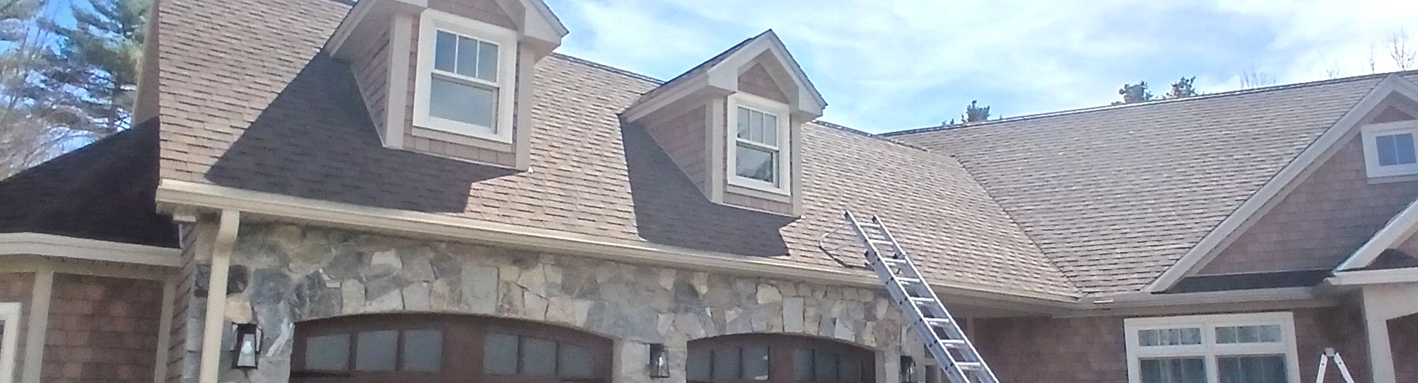 Seamless Gutters on House